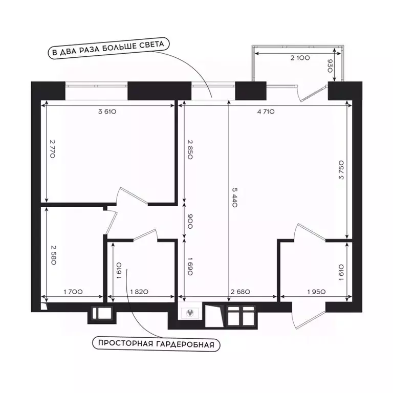 1-к кв. Астраханская область, Астрахань ул. Савушкина, 6/1 (45.3 м) - Фото 1