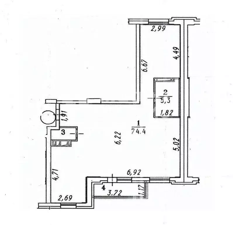 2-к кв. Омская область, Омск ул. Конева, 8 (81.6 м) - Фото 1