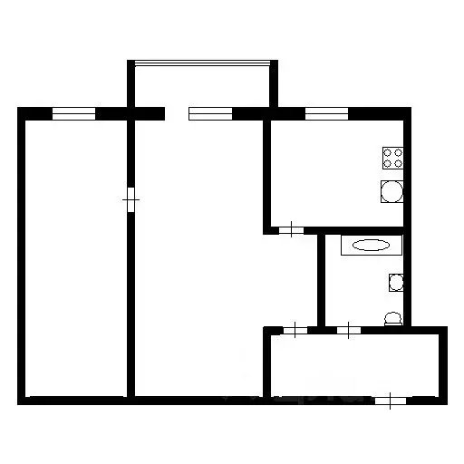 2-к кв. Тюменская область, Тюмень проезд Геологоразведчиков, 40 (44.7 ... - Фото 2