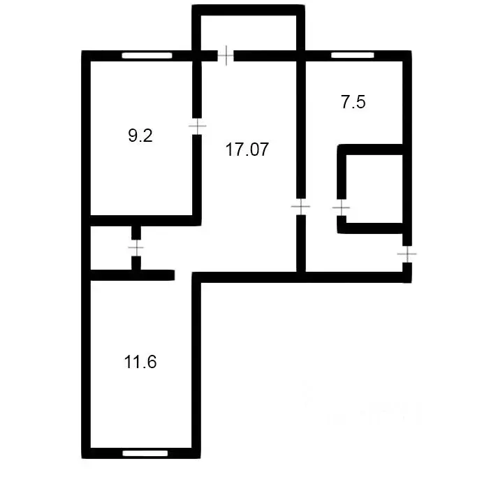 3-к кв. Ростовская область, Гуково ул. Герцена, 126 (65.0 м) - Фото 1