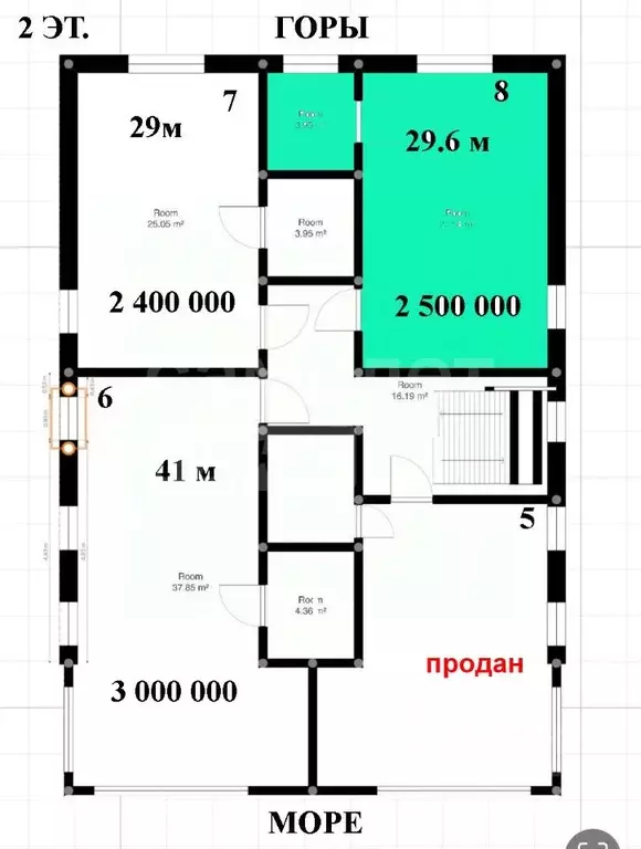 Студия Крым, Ялта муниципальный округ, Парковое пгт ул. Клубная, 2 ... - Фото 2