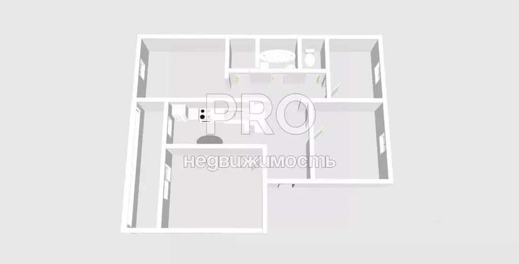 4-к кв. Ярославская область, Ярославль ул. Залесская, 6к2 (77.8 м) - Фото 2