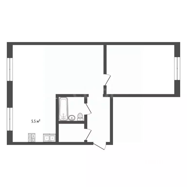 2-к кв. Ярославская область, Рыбинск Волжская наб., 171 (44.1 м) - Фото 2