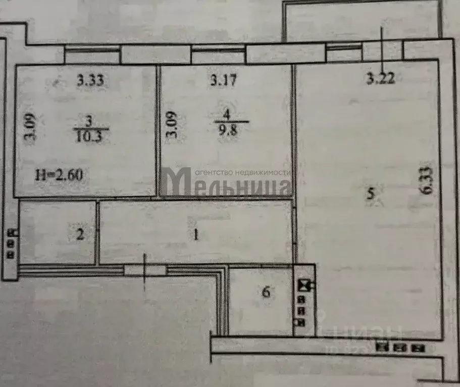 3-к кв. Волгоградская область, Волгоград ул. Степанищева, 37 (52.2 м) - Фото 2