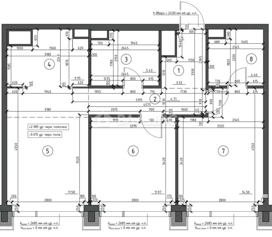 3-комнатная квартира: Москва, 4-я улица Марьиной Рощи, 10к1 (66 м) - Фото 1