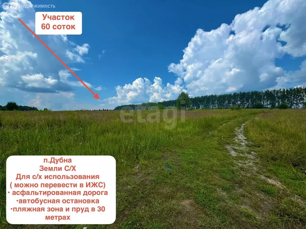 Участок в Дубенский район, рабочий посёлок Дубна (60 м) - Фото 2