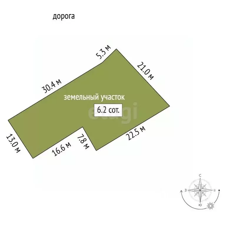 Участок в Крым, Черноморское пгт ул. Цветочная, 26 (6.19 сот.) - Фото 2