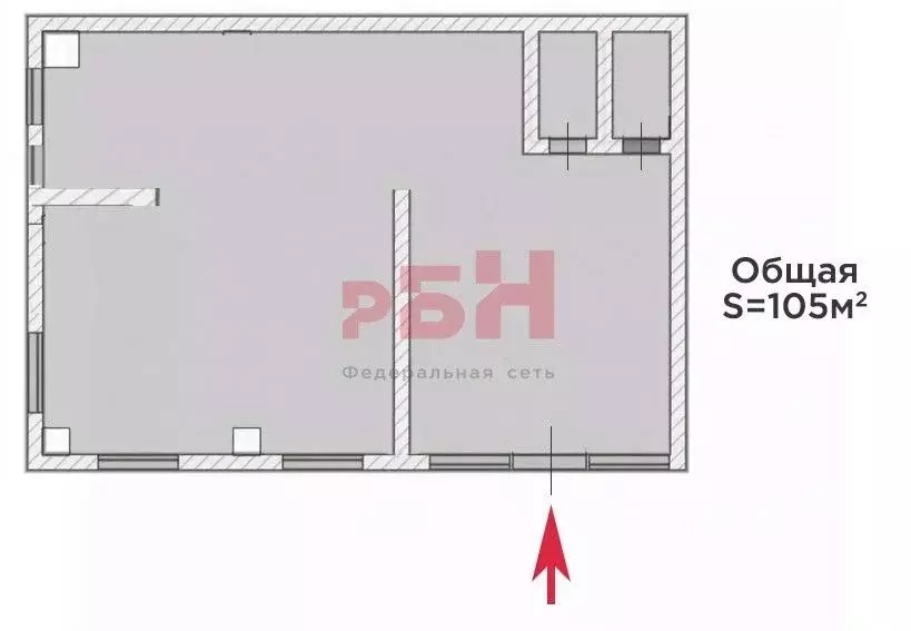 Торговая площадь в Тюменская область, Тюмень Полевая ул., 117к7 (105 ... - Фото 2