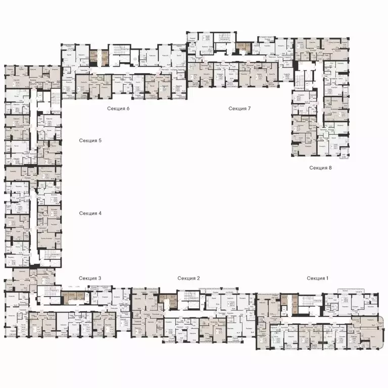 2-к кв. Ростовская область, Ростов-на-Дону Ривьера жилой квартал,  ... - Фото 2