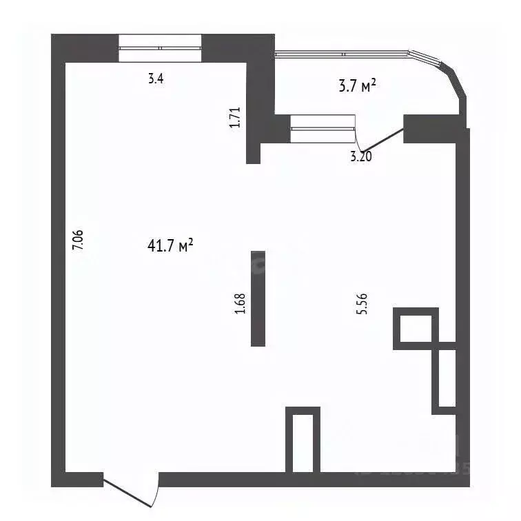 1-к кв. Московская область, Балашиха ул. Демин луг, 6/5 (39.6 м) - Фото 2