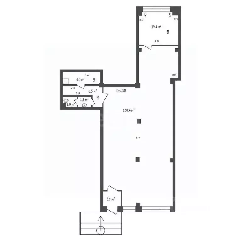 Помещение свободного назначения в Красноярский край, Красноярск ул. ... - Фото 2