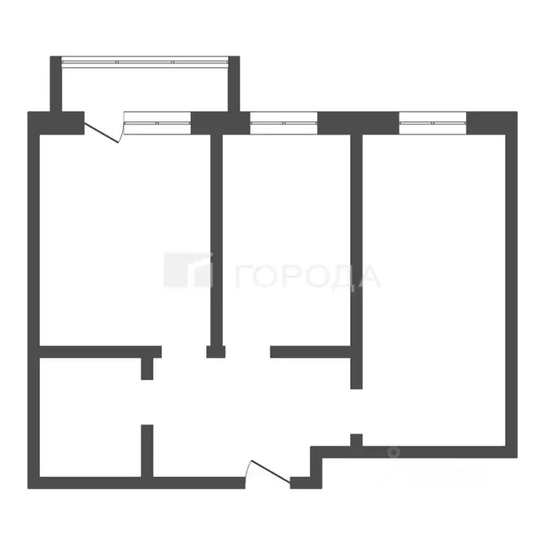 2-к кв. Кемеровская область, Новокузнецк ул. 40 лет Победы, 4 (65.7 м) - Фото 2