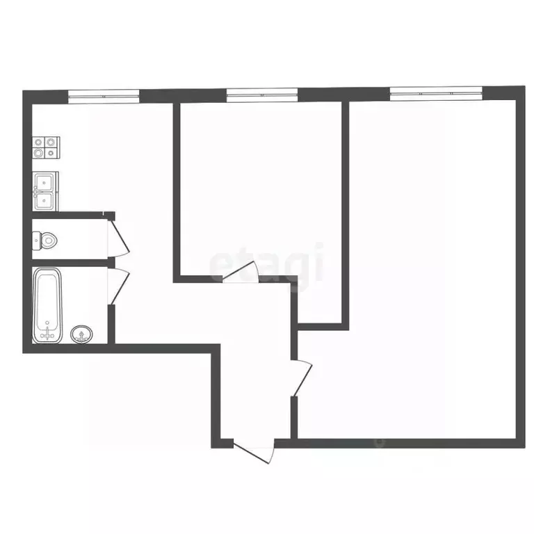 2-к кв. Москва ул. Медиков, 26к3 (45.7 м) - Фото 2