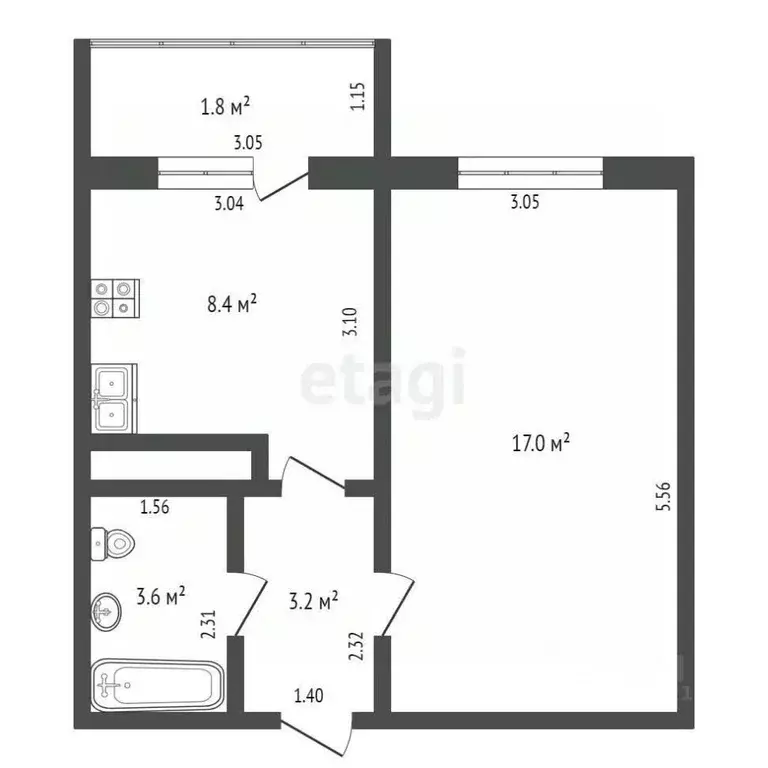 1-к кв. Марий Эл, Советский район, Ронгинское с/пос, с. Ронга ул. ... - Фото 2