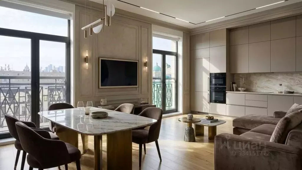 3-к кв. Москва Софийская наб., 34 (83.0 м) - Фото 1