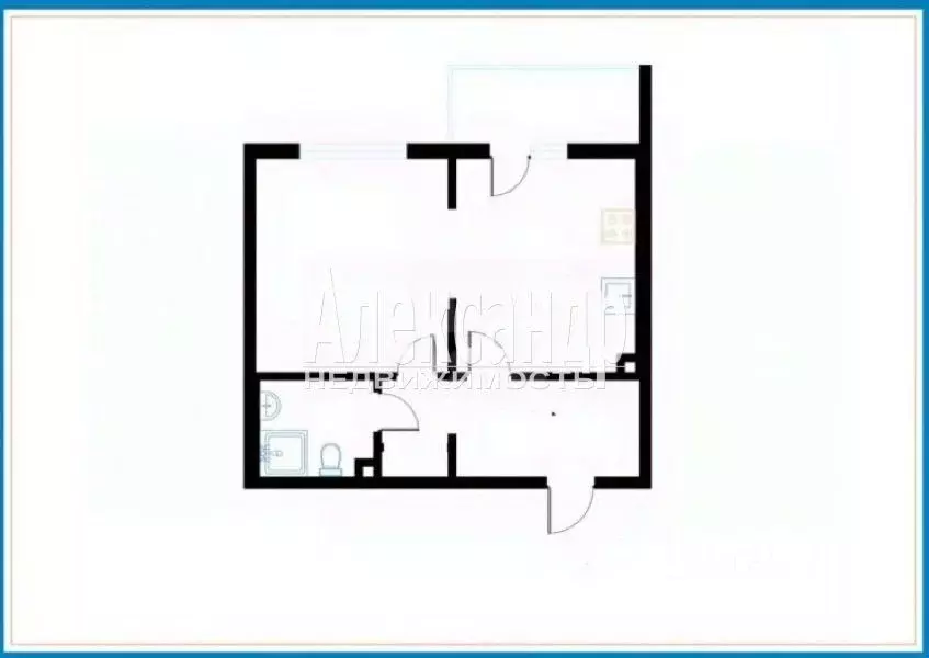 1-к кв. Санкт-Петербург дор. Муринская, 8к1 (27.2 м) - Фото 2