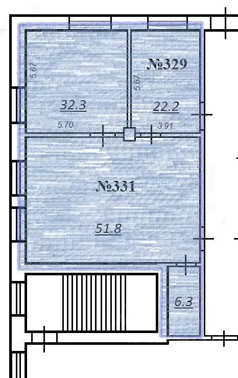 Офис в Самарская область, Самара ул. Ерошевского, 3А (113 м) - Фото 2