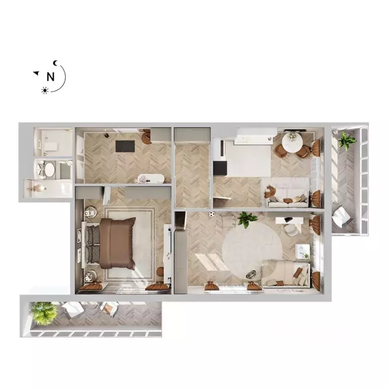 2-к кв. Бурятия, Улан-Удэ Энергетик мкр, 42А (77.5 м) - Фото 1