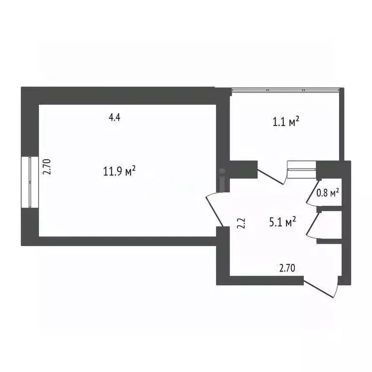 Комната Мордовия, Саранск Студенческая ул., 14 (17.8 м) - Фото 1