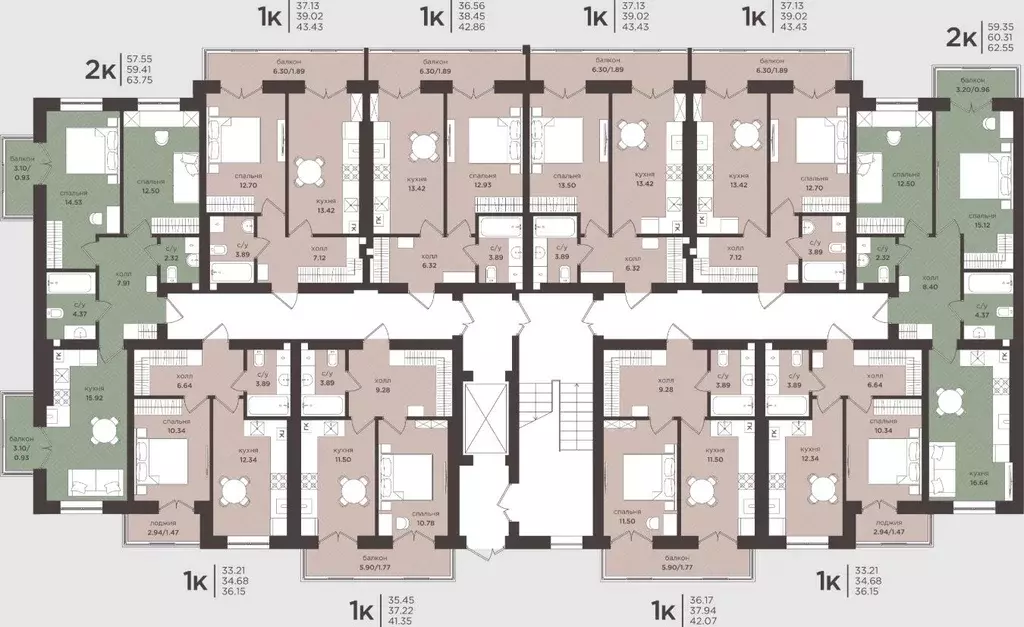 1-к кв. Калининградская область, Гурьевск  (37.94 м) - Фото 2