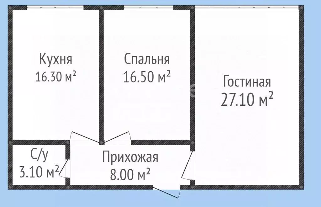 2-к кв. Дагестан, Каспийск ул. Магомедали Магомеджановa, 18к5 (71.0 м) - Фото 2