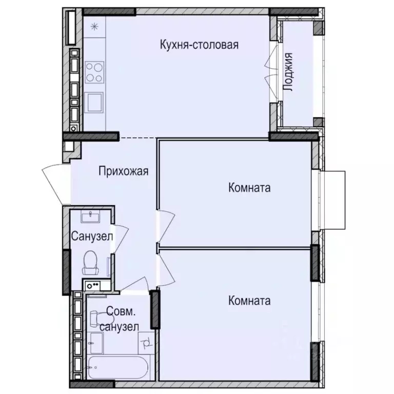 2-к кв. Удмуртия, Ижевск Карлутский жилрайон, 3-й мкр, Скандинавия ... - Фото 0