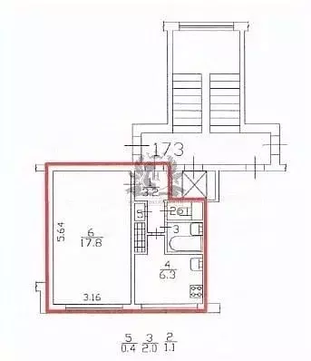 1-к кв. Санкт-Петербург ул. Тамбасова, 8К1 (30.7 м) - Фото 1