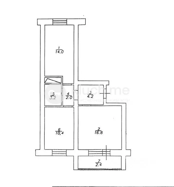 2-к кв. Татарстан, Лаишевский район, Столбищенское с/пос, с. Усады ... - Фото 2