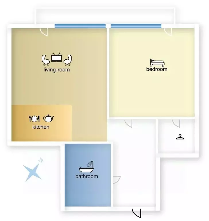 2-к кв. Москва Большая Татарская ул., 7к1 (62.0 м) - Фото 2