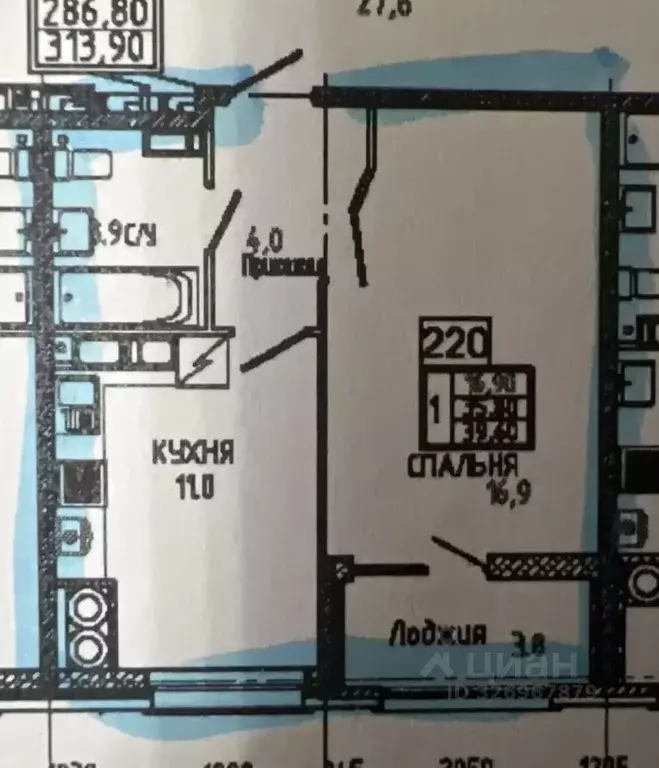 1-к кв. Ставропольский край, Ставрополь просп. Российский, 12к2 (39.0 ... - Фото 1