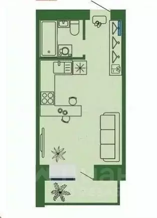 Студия Татарстан, Казань ул. Галимджана Баруди, 4 (31.8 м) - Фото 1