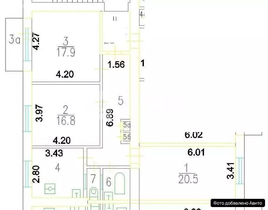 3-комнатная квартира: Москва, Каширское шоссе, 13к1 (80.8 м) - Фото 1