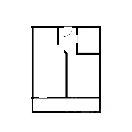 Студия Новосибирская область, Новосибирск Покатная ул., 130/1 (26.7 м) - Фото 1
