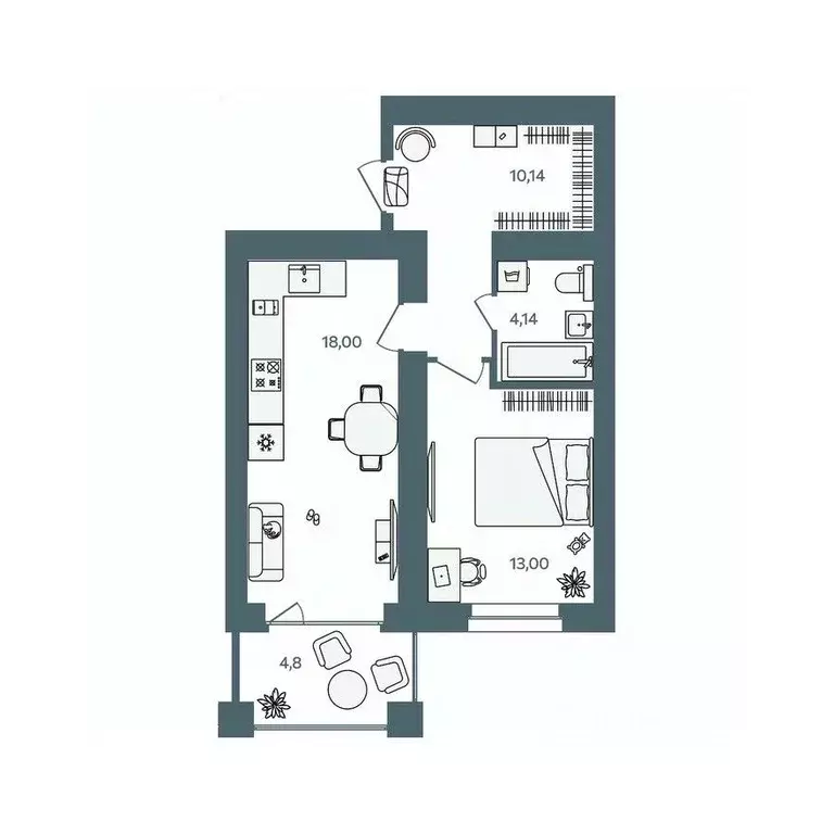 1-к кв. Ярославская область, Ярославль пос. Павловский, Волга-Лайф ... - Фото 1