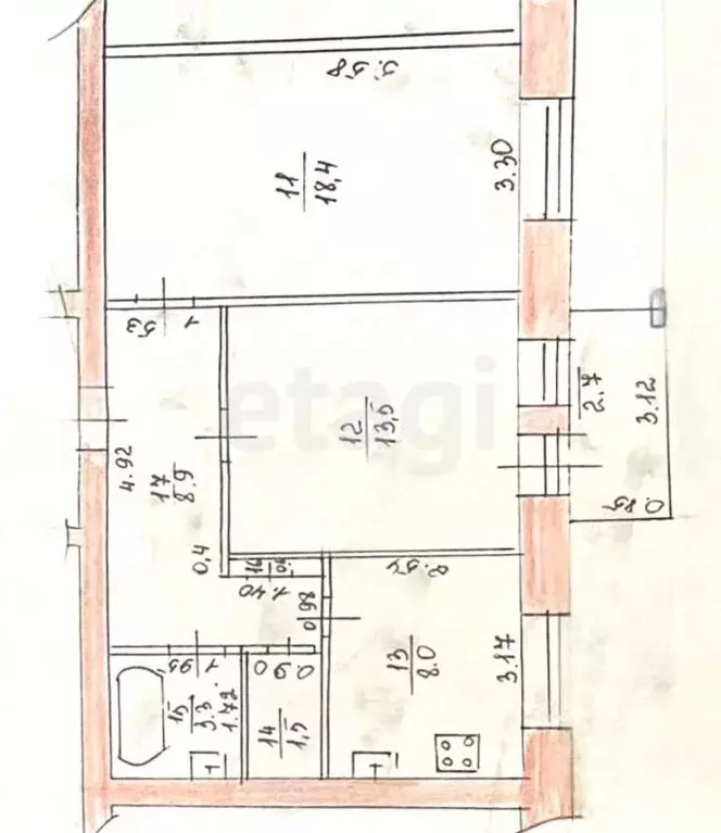 2-к кв. Татарстан, Казань ул. Павлюхина, 87 (55.0 м) - Фото 1