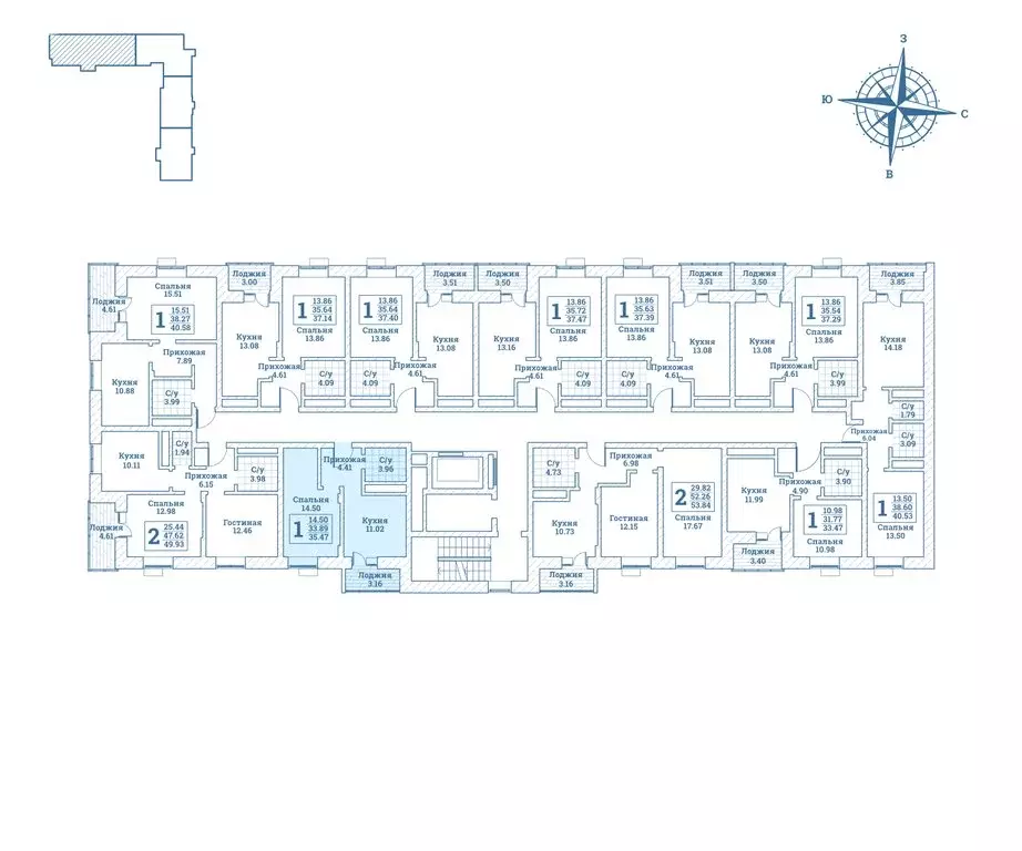 1-комнатная квартира: Монино, улица Генерала Ковачевича, 5к1 (35.9 м) - Фото 2