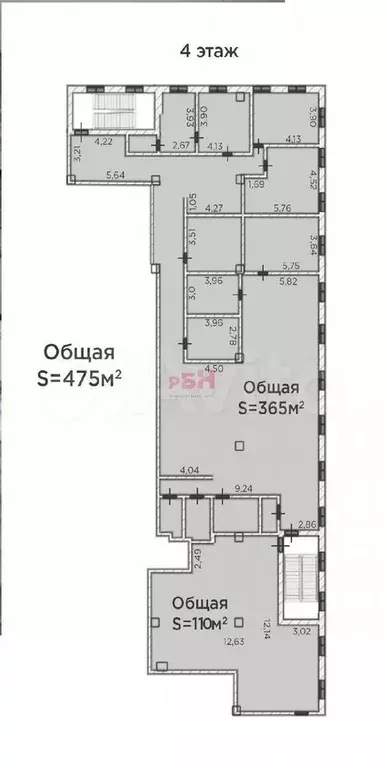 Офис в сердце Тюмени 475 м2 - Фото 1