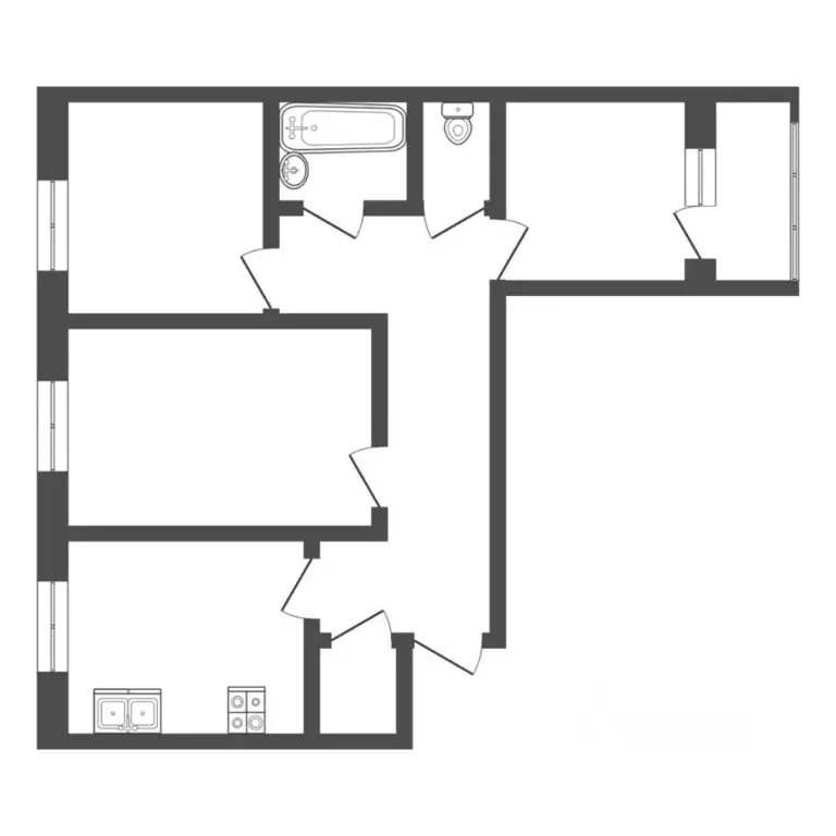 3-к кв. Тюменская область, Тюмень Ставропольская ул., 11 (63.0 м) - Фото 2