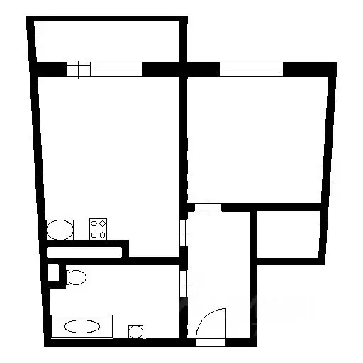 1-к кв. Санкт-Петербург Туристская ул., 22Б (46.7 м) - Фото 2