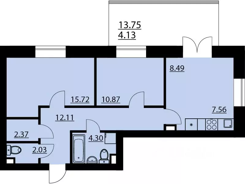 2-к кв. Воронежская область, Рамонский район, Яменское с/пос, пос. ... - Фото 1