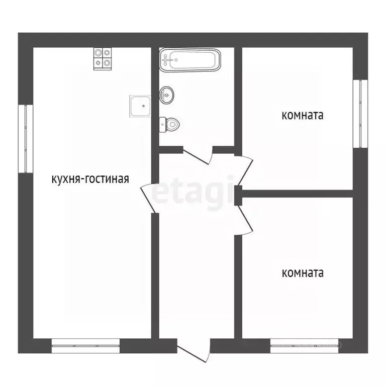 Дом в Тюменская область, Нижнетавдинский район, Сочинские СНТ 30-я ... - Фото 1