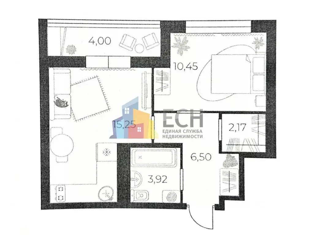 1-к кв. Тульская область, Тула городской округ, пос. Петровский проезд ... - Фото 2