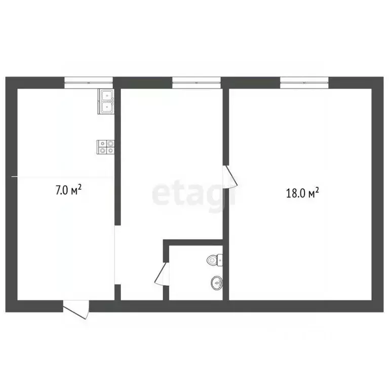 Дом в Томская область, Асино Линейная ул. (43 м) - Фото 1