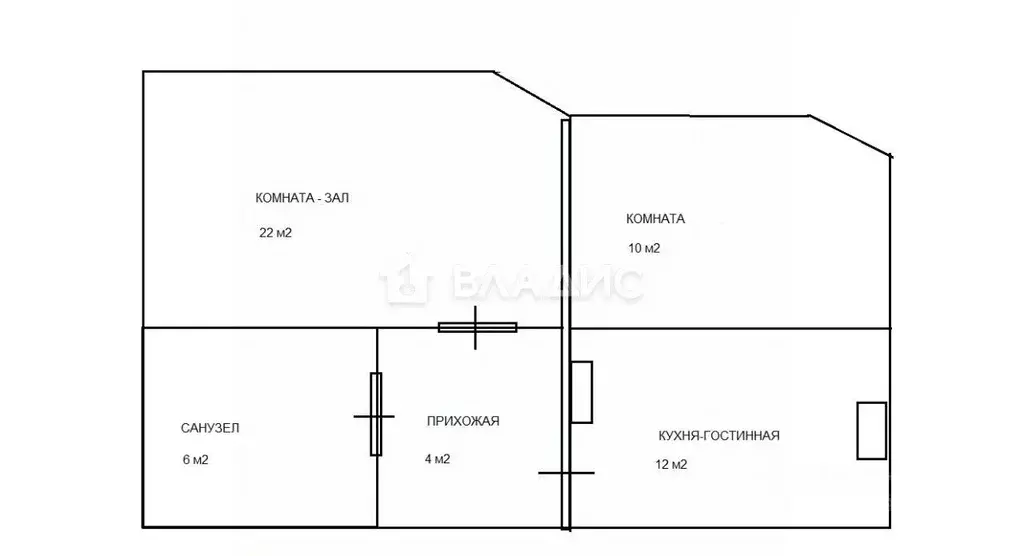 2-к кв. Москва, Москва, Московский г. ул. Радужная, 13к1 (56.0 м) - Фото 2