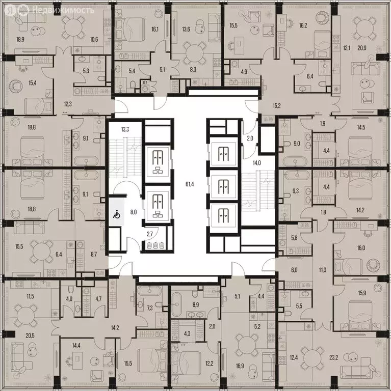 3-комнатная квартира: Москва, Летниковская улица, 11к1 (92.1 м) - Фото 1