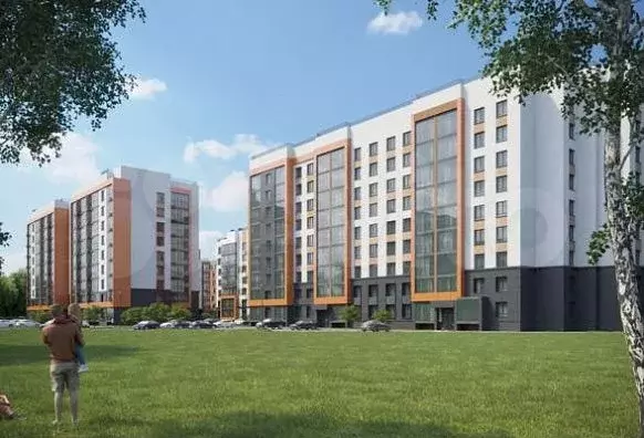 1-к. квартира, 42,4 м, 2/9 эт. - Фото 1