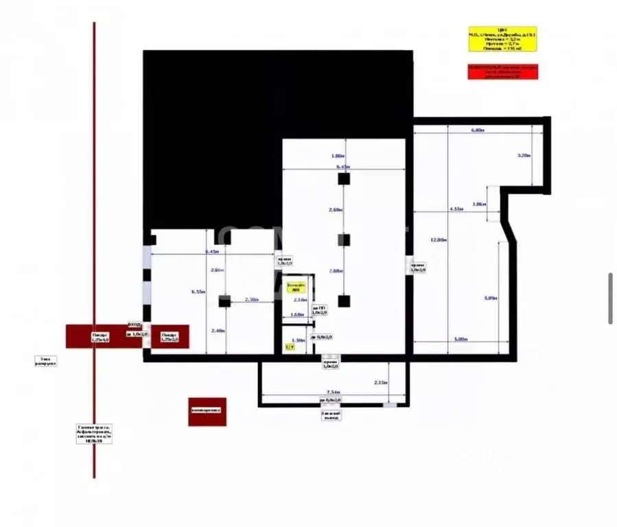 Торговая площадь в Московская область, Чехов ул. Дружбы, 13с1 (200 м) - Фото 2
