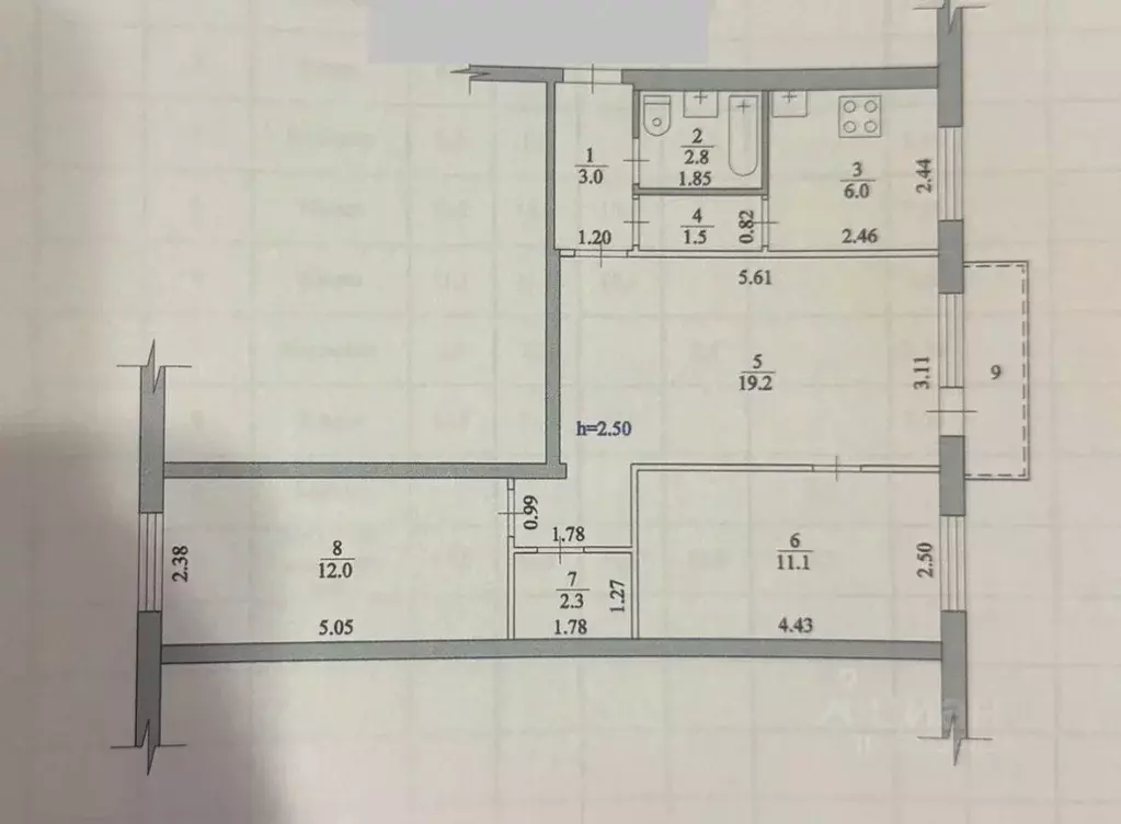3-к кв. Волгоградская область, Волгоград ул. Быстрова, 86 (57.9 м) - Фото 2