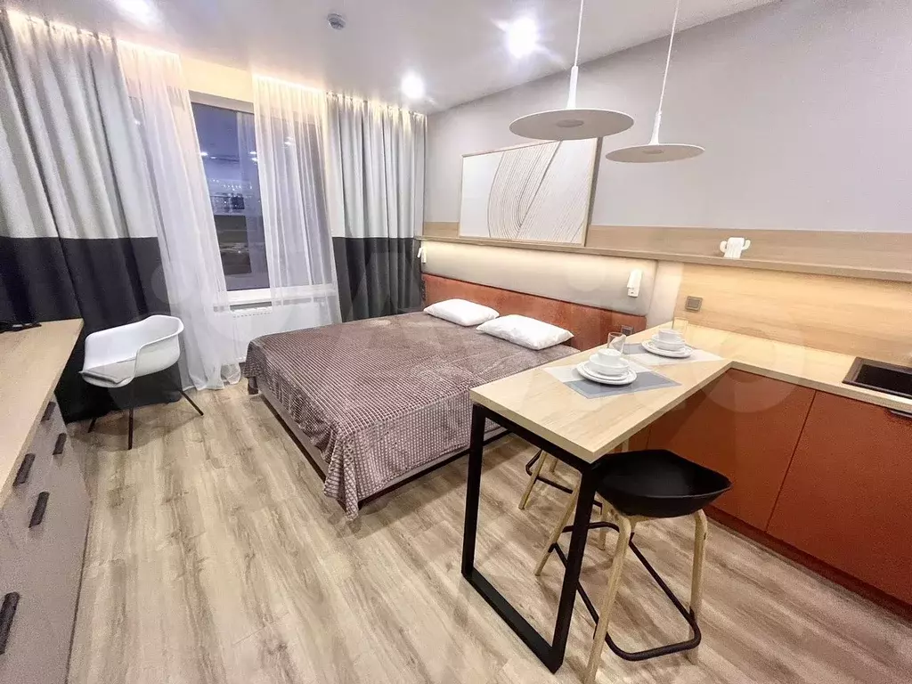 Апартаменты-студия, 28 м, 5/10 эт. - Фото 1