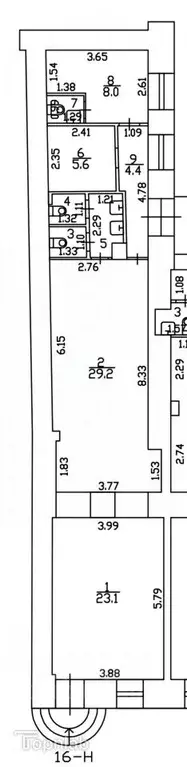 Помещение свободного назначения в Санкт-Петербург Клинский просп., 19 ... - Фото 2